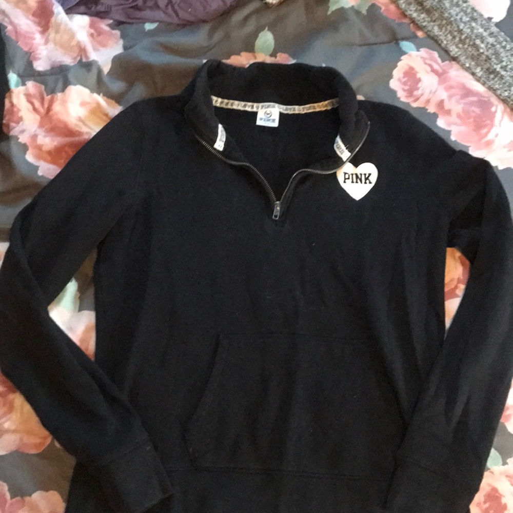 Half zip PINK sweatshirt
